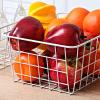11" Upright Freezer Storage Baskets, White Wire Storage Bins Small Bakset for Freezer, Pantry, Bathroom Organizing, Set of 4 view 3