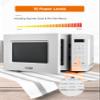 COMMERCIAL CHEF 0.7 Cu Ft Microwave with 10 Power Levels, 700W Microwave with Digital Display, Countertop Microwave with Child Safety Door Lock, Programmable with Push Button, White view 3