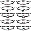 Junkin 10 Pcs Music Party Favors Music Note Bracelets Musical Lovers Charm Gifts Hippie Party Decorations Supplies Rainbow Wristband 80s 70s 60s Social Media Favor Themed view 1
