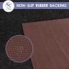 FREADEM Runner Rugs for Hallways, 4FT x 37FT Non Slip Kitchen Area Rug Entryway Runner Laundry Room Rug, 2-82 FT Indoor Outdoor Carpet Runners with Rubber Backing, Black view 3