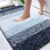 OLANLY Bathroom Rugs Mat 30x20, Extra Soft Absorbent Microfiber Bath Rugs, Rubber Backing, Quick Dry, Machine Washable Bath Mats for Bathroom Floor, Tub and Shower, Home Decor Accessories, Navy Blue view 1