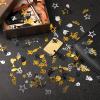 3000 Pieces Birthday Confetti Number 30 Glitter Confetti Birthday Cake Confetti Table Confetti Black Gold and Silver Party Decorations Supplies for Birthday, Anniversary (30th Style) view 3