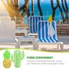 4pcs Beach Towel Clips Multi-Function Non- Holder for Towels and Clothes Adorable Pineapple for Beach Chairs Camping Use view 3