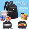 Weitars Lunch Backpack For Women,20L Backpacks Cooler Insulated,Back pack Lunch Bag For Women Work With Side Pockets,LunchBox Backpack With Cooler Compartment For Picnic Hiking Camping Beach view 3