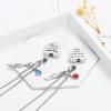 2 Pack Cremation Jewelry Heart Urn Necklace for Ashes Stainless Steel Keepsake Pendant Memorial Birthstone Urn Jewelry for Ashes for Women Men (2 Pcs Heart Urn Necklace) view 4