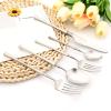Snplowum 20 Piece Matte Silver Flatware Set, Royal 304 Stainless Steel Cutlery Utensils, Elegant Tableware For Wedding & Daily Use Silverware, Service For 6 view 2
