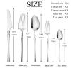 Snplowum 20 Piece Matte Silver Flatware Set, Royal 304 Stainless Steel Cutlery Utensils, Elegant Tableware For Wedding & Daily Use Silverware, Service For 6 view 4
