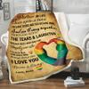 Decoronic Customized LGBT Blanket for Life Partner Through Tears & Laughter, Gift for Birthday, Christmas, Anniversary, Gay Lesbian Pride Personalized Fleece Blanket, Printed in USA view 4