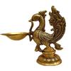 Elegant Brass Peacock Diya view 3