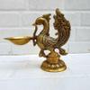 Elegant Brass Peacock Diya view 4