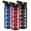 Personalized Dad Water Bottle with Kids Names, 18 Oz, Gifts for Dad From Daughter, Son, Engraved Dad Water Bottle, 9 Colors, 4 Fonts & 5 Icons, Custom Dad Gifts view 1