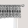 Ambesonne Tribal Window Valance Pack of 2, Black and White Hand-Drawn Tribal Sketched Mexican Aztec and Zigzags, Rod Pocket Curtain Valances for Kitchen Bedroom, 54" X 18", Dark Grey view 1