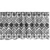 Ambesonne Tribal Window Valance Pack of 2, Black and White Hand-Drawn Tribal Sketched Mexican Aztec and Zigzags, Rod Pocket Curtain Valances for Kitchen Bedroom, 54" X 18", Dark Grey view 3