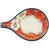 Polmedia Polish Pottery Condiment Dish UNIKAT - Peachy Keen Pattern Handmade in Boleslawiec Poland by Ceramika Artystyczna + Certificate of Authenticity view 2