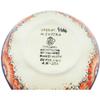 Polmedia Polish Pottery Condiment Dish UNIKAT - Peachy Keen Pattern Handmade in Boleslawiec Poland by Ceramika Artystyczna + Certificate of Authenticity view 4