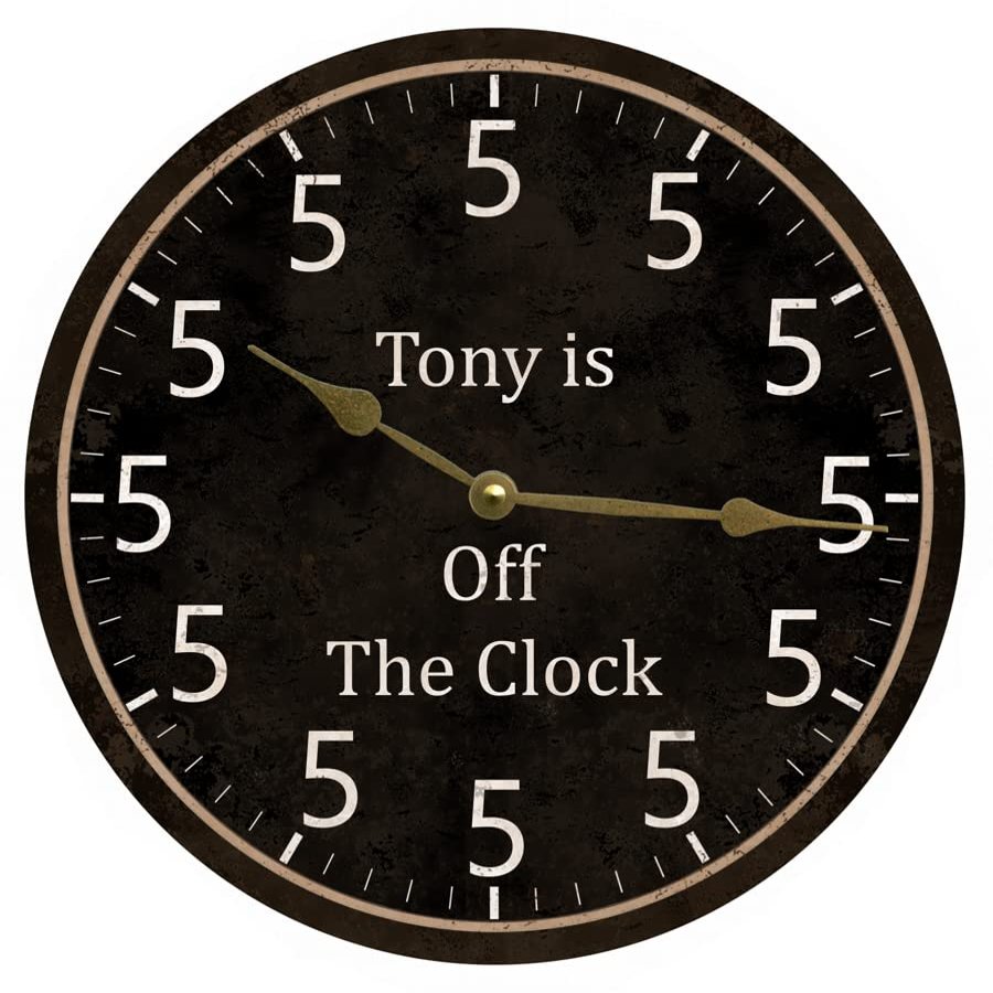 5 O Clock Off The Clock Wall Clock (12.5" Clock)