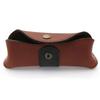 Brown horizontal leather case for Laguiole with black part - Direct from France view 2