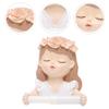Beavorty 1pc Decorative Toilet Paper Holder Girl Shaped Wall-mounted Tissue Rack Punch Design Material for Bathroom Lightweight and Practical Storage view 2