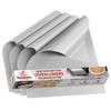 Oven Liners for Bottom of Oven, Silver 17" X 25" - Premium Large Thick Mats, Heavy Duty Liner for Bottom of Electric Range, Gas Range, Microwave, Etc. - Non Stick Teflon Mats (4-pack) view 1