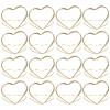 Zerodeko 20pcs Metal Memo Clips Adorable Tabletop Card Holders for Photos Notes for Weddings Parties and Home Decor Heart-Shaped Design view 1