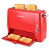 prepAmeal Long Slot Toaster 2 Slice Toaster with 6 Shade Settings, Bagel/Cancel, Extra Wide Slots, Removable Crumb Tray, for Bagels, Waffles, Breads, Puff Pastry, Snacks (2-Slice, Red) view 1