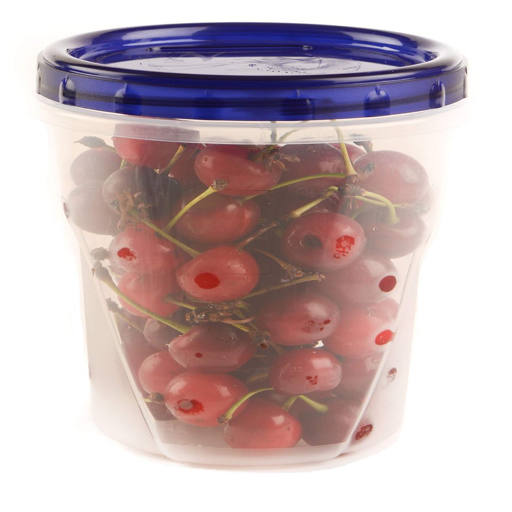 (24 Pack) 48oz Twist Top Storage Deli Containers - BPA Free Snack Containers Airtight Reusable Plastic Food Storage Canisters with Twist Seal Lids, Leak Proof, Meal Prep, Lunch, To go, Stackable