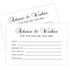 50 Advice and Wishes for The New Mr and Mrs, Bride and Groom Weddings, Bridal Showers, Marriage Advice Cards(4" x 6") view 1