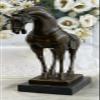 EUROPEAN BRONZE Art Chinese Zodiac Fengshui Animal Lucky Horse Tang Horse Statue by Think Bronze Decorative Handmade Art view 2