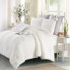 Cupocupa King Size Comforter Set, White Boho Tufted with Pom-Pom Trim, Soft Jacquard, Lightweight, 3-Piece Set, All-Season view 2