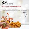 KT THERMO Candy/Deep Fry Thermometer with Instant Read,Oil Thermometer,8" Stainless Steel Stem Meat Cooking Thermometer,Best for Turkey,BBQ,Grill view 2