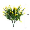 12 Pcs Artificial Flowers Outdoor UV Resistant Fake Flowers Greenery Shrubs Fake Plants for Vase Pots Hanging Planters No Fade Faux Plastic Flower Plants Garden Porch Window Box Home Decor (Yellow) view 4