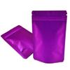 PABCK 50 Pieces 5.5x7.87 inch(Inside Size 4.7x5.1 inch) Stand-Up Resealable Heat Seal Bags 3.55mil Thick Frosted Purple Foil Sealed Bags for Zip Packaging Lock Food Storage Pouch view 1