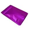 PABCK 50 Pieces 5.5x7.87 inch(Inside Size 4.7x5.1 inch) Stand-Up Resealable Heat Seal Bags 3.55mil Thick Frosted Purple Foil Sealed Bags for Zip Packaging Lock Food Storage Pouch view 3