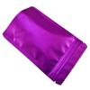 PABCK 50 Pieces 5.5x7.87 inch(Inside Size 4.7x5.1 inch) Stand-Up Resealable Heat Seal Bags 3.55mil Thick Frosted Purple Foil Sealed Bags for Zip Packaging Lock Food Storage Pouch view 4