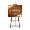 Personalized Wedding Welcome Sign Welcome to The Wedding of Wood Wedding Sign Farmhouse Guest Book Welcome Decor Wooden Sign Wedding Reception Poster for Ceremony Engagement Party Supplies 16x20 Inch view 4