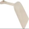 SPARTA Sanitary Shovel, 10" x 13.75" Polypropylene, Tan view 1