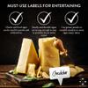 Formaticum Cheese Sign  Small Medium Large food-grade plastic cheese label, for cheese markers, charcuterie, board labels, labels for food & puck Cheese, cheese holder, cheese board- 100 signs view 4