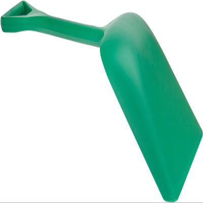 SPARTA Sanitary Shovel, 10" x 13.75" Polypropylene, Green