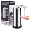 FKJLUN Soap Dispenser Pump Soap Dispenser Infrared Motion Sensor Touchless Hands-Free Automatic Liquid Soap Washer Bottle for Bathroom Home Office School Hand Lotion Bottle (Color : Silver) view 1