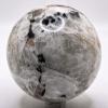 2.6" Rainbow Moonstone w/Quartz & Tourmaline Inclusions Sphere Polished Natural Sparkling Gemstone Crystal Mineral Feldspar Specimen Ball - India + Stand view 4