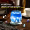 Aogist 100 Pcs Blue Balloon Light with Loop for Hanging, Mini Ball Lights LED Drinks Lights Round Tiny Light for Paper Lanterns Balloons Vases Birthday Party Event Wedding Decoration view 3