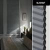 LazBlinds Cordless Cellular Shades, No Tools No Drill Blackout Honeycomb Shades Pleated Blinds for Windows, 33 1/2" W x 64" H, Dark Grey view 4
