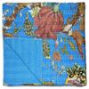 Handicrafts Plus Handmade Kantha Throw Cotton Bedcover Indian Blanket Floral Print Turquoise Blue Quilt Decorative Coverlet Hobo Bedcover view 2