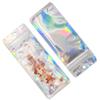 PABCK 100 Pieces 2.36x11 inch (Inside Size 1.9x9.7 inch) Resealable Foil Pouch Clear Front Heat Seal Bags with Hang Hole for Zip Food Storage Lock Bag Reclosable Airtight Zipper Lock Packaging view 3