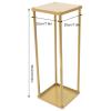 2Pcs Gold Metal Flower Floor Vase Column Flower Stand Geometric Centerpieces Vase for Home Party Hotel Wedding Table Decoration Supply 23.6x7.9x7.9 inch view 3