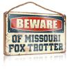 Front Door Wooden Sign Beware of Missouri Fox Trotter Sign Hanging Wooden Plaque Decoration Seasonal Door Decorations ( Size : 15X28CM ) view 1