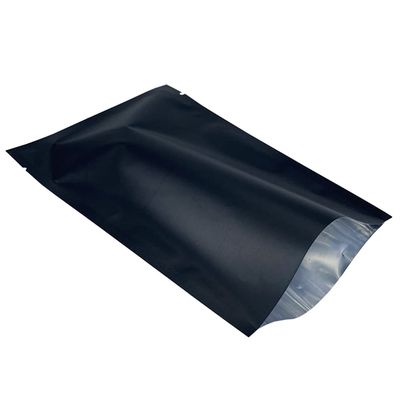 MITOB 200 Pieces Black 2.36x3.54 inch Mylar Bags for Sample Shampoo Toiletries Travel Packets Food Storage Bags Matte Foil Flat Heat Vacuum Seal Aluminum Pouch for Candy Coffee Packing