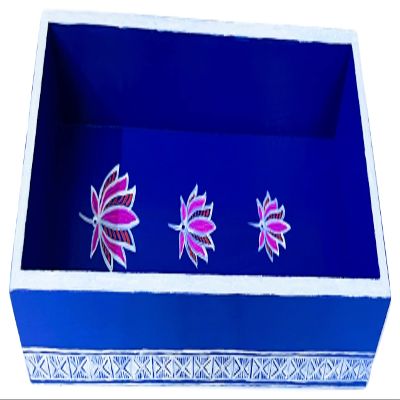 Decorative Trinket Tray for Kitchen Dining Room Table Indian Hand-Painted Wooden Madhubani Trinket Tray, House-Warming Gift, Serving Tray, Jewelry Organizer, Knick-Knack Tray by INDIADECOR
