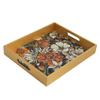 Indian Hand-Crafted Wooden Decoupage Black Floral Serving Tray, Decorative Tray for Kitchen Dining Room Table Office House-Warming Gift, Jewelry Organizer, Knick-Knack Breakfast Tray by INDIADECOR view 2