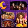 ZeeDix 24 Pcs Halloween Witch Hats Hanging Decor Indoor, Black Floating Witches Hat with 98 Ft Hanging Rope, Wizard Costume Accessories for Kids Outdoor Halloween Decorations for Home Yard Porch view 2